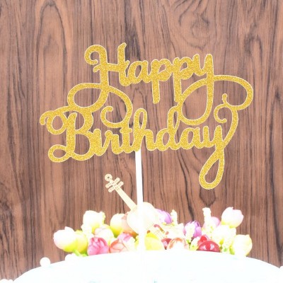 Baking Decor Cupcake Decoration Happy Birthday Wedding Party Anniversary Number Acrylic Cake Topper