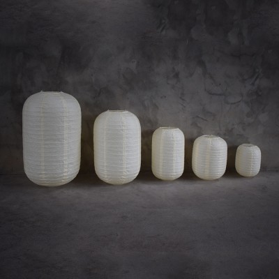 12" (27*34cm) Hot Sales   Customised Printed Art Crafts  Japanese white Cylinder Paper Lantern