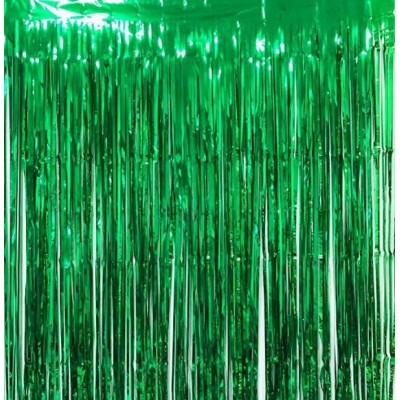 Booth Decorations  Foil Curtains Fringe Curtains Backdrop Metallic Curtains for Birthday Wedding Party