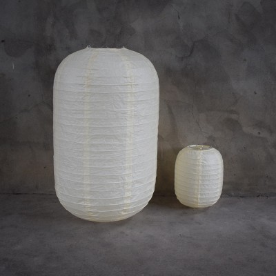 6" (15*19cm) Japanese White Cylinder Paper Lanterns for Home  Wedding Party Hanging Decoration