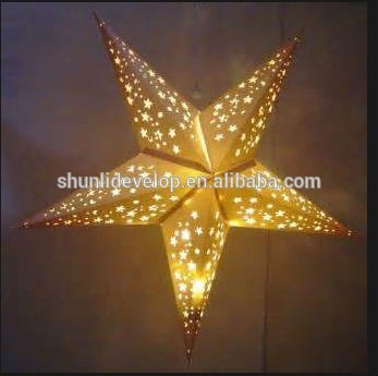 2015 Christmas ornament paper star lantern