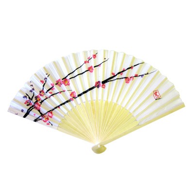 Promotional bamboo paper hand Japanese fan with custom logo