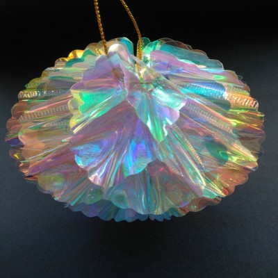 Party Hanging Decoration Iridescent  Rainbow Film Honeycomb Ball