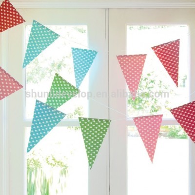 party decoration triangle word hanging banner