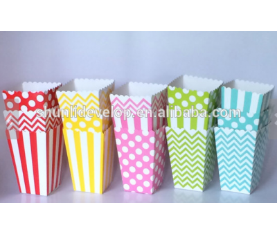 Outside the Box Papers Chevron, Stripe and Polka Dot Paper Popcorn Boxes